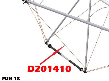 Picture of D201410 - FUN 18 - FRONT LOWER CABLE