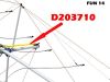 Picture of D203710 - FUN 14 - TENSIONING CABLE (x2)