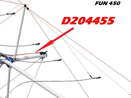 Picture of D204455 - CABLES (x2) ETARQUAGE - FUN 450 -