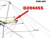 Picture of D204455 - CABLES (x2) ETARQUAGE - FUN 450 -