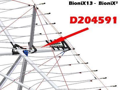 Picture of D204591 - BIONIX 13 - BIONIX² - TENSIONING CABLE (x2)