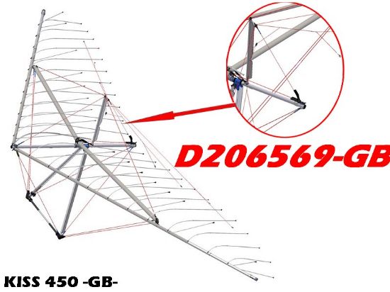 Picture of D206569-GB - KISS 450 GB - REAR UPPER CABLE