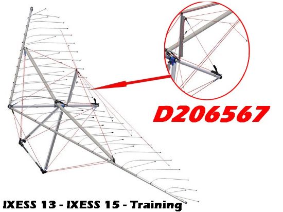 Image de D206567 - CABLE SUP ARRIERE - IXESS 13 - IXESS 15 - Training