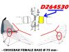 Picture of D264530 - CROSSBAR FEMALE BASE Ø 75 mm