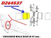 Picture of D264537 - CROSSBAR MALE BASE Ø 57mm