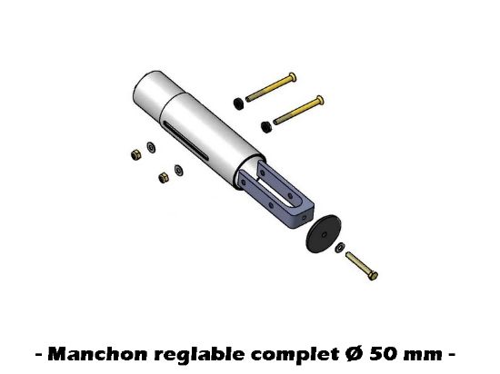 Image de D128030 - MANCHON REGLABLE COMPLET Ø50