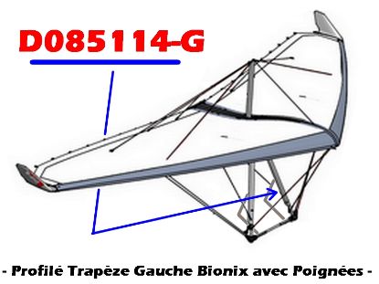 Image de D085114-G - PROFILE TRAP. BIONIX POIGNEE G
