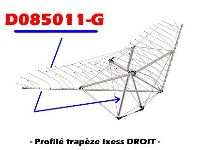 Image de D085011-G - PROFILE TRAPEZE IXESS DROIT