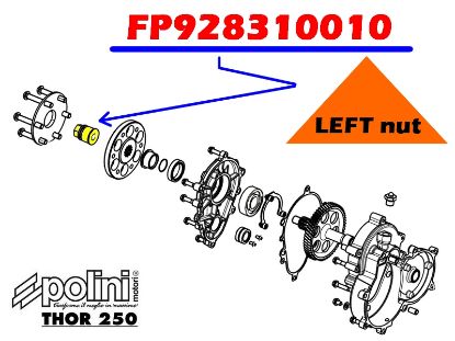 Image de FP928310010 - ECROU FIX.HELICE PAS A GAUCHE