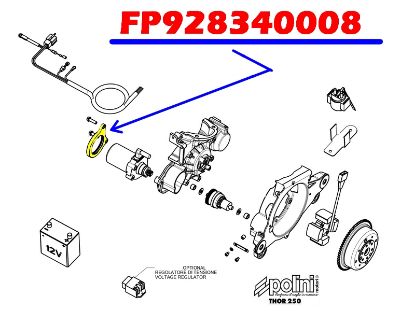 Image de FP928340008 - SUPPORT DEMARREUR THOR 250