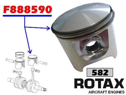 Image de F888590 - PISTON 582/618 COTE STANDARD