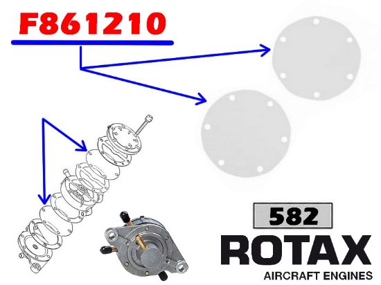 Image de F861210 - MEMBRANE POMPE A ESSENCE RONDE