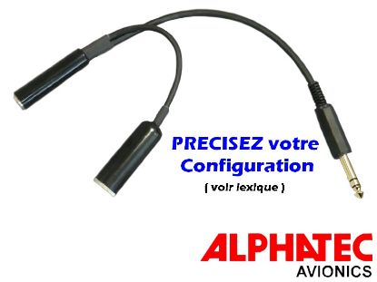 Image de A221204 - ADAPTATEUR 2 JACKS-1 JACK