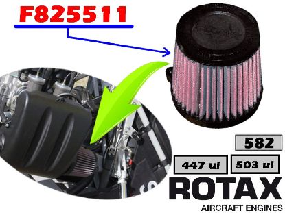 Image de F825511 - FILTRE A AIR SILENCIEUX ADMIS.