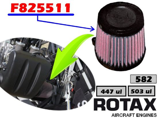 Image de F825511 - FILTRE A AIR SILENCIEUX ADMIS.